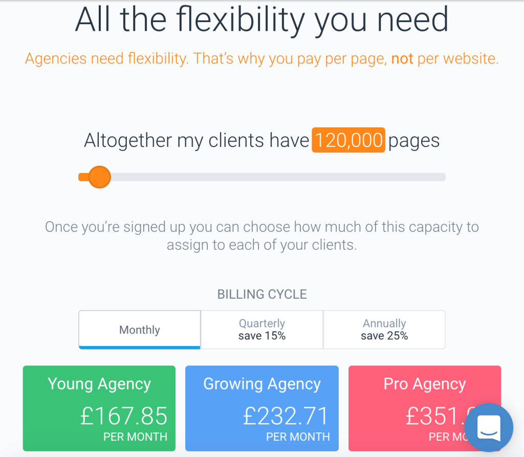 ContentKing Prices for Agencies