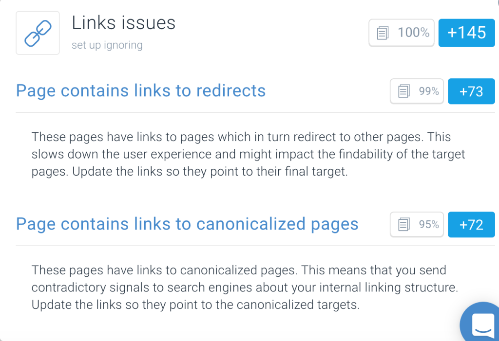 Fixing internal link structure for SEO